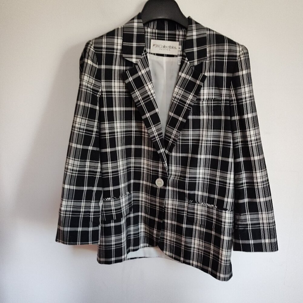 JH Collectibles Vintage Plaid Jacket/Blazer
